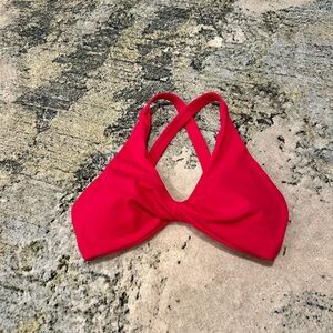 Hot Pink Twist front sports bra
